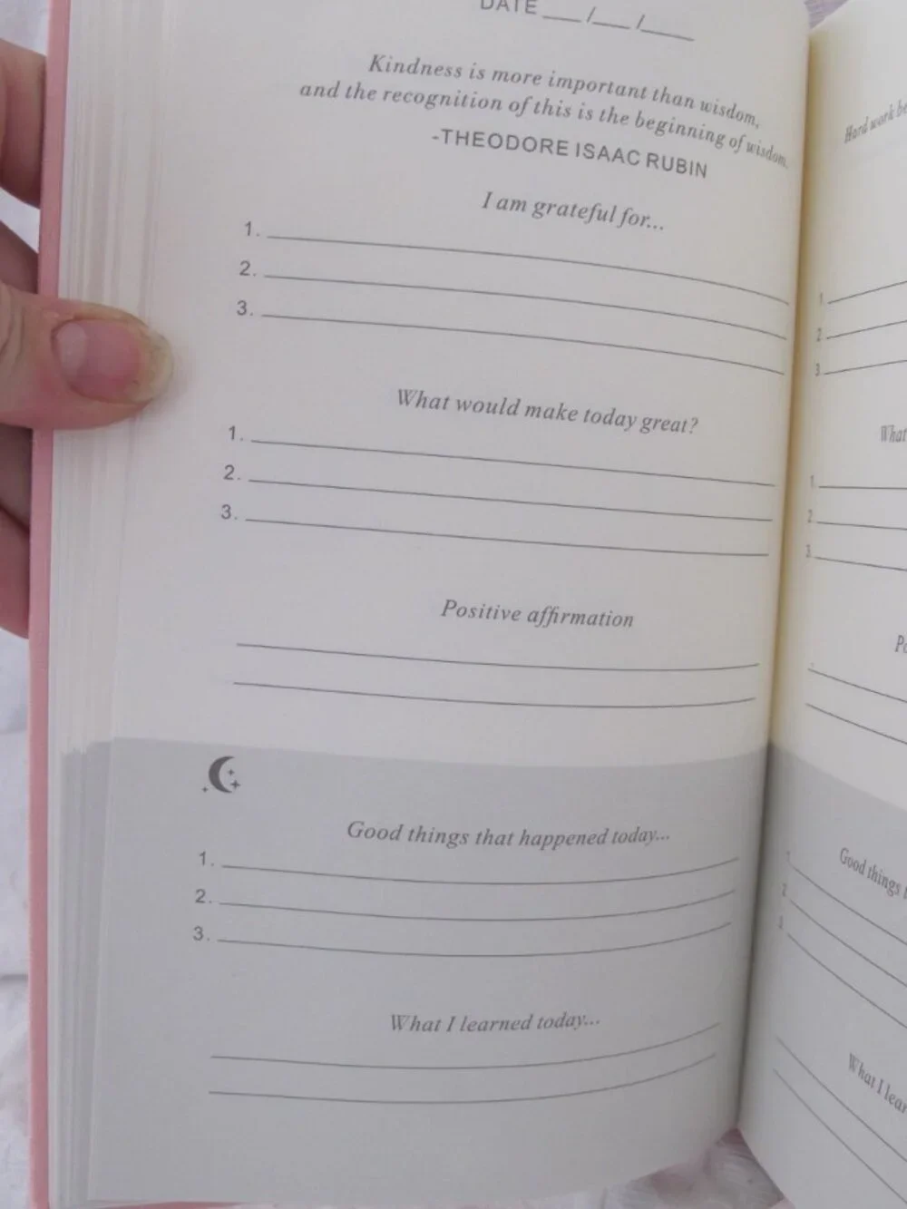 Pink Gratitude Journal